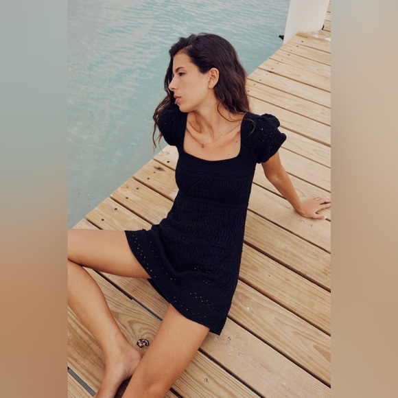 ZARA | Crochet Knit Dress White - Picture 2 of 9